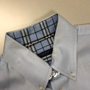 Men’s Burberry dress shirt medium blue